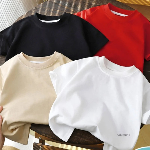 Kids cotton short-sleeve t-shirt, summer basic tee - Kindle Kids ABC