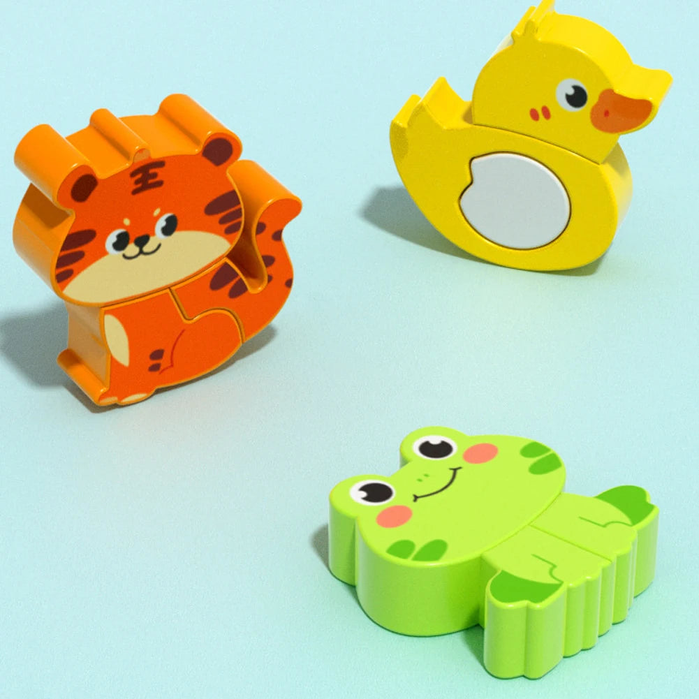 4-in-1 wooden animal puzzle set – photo 6