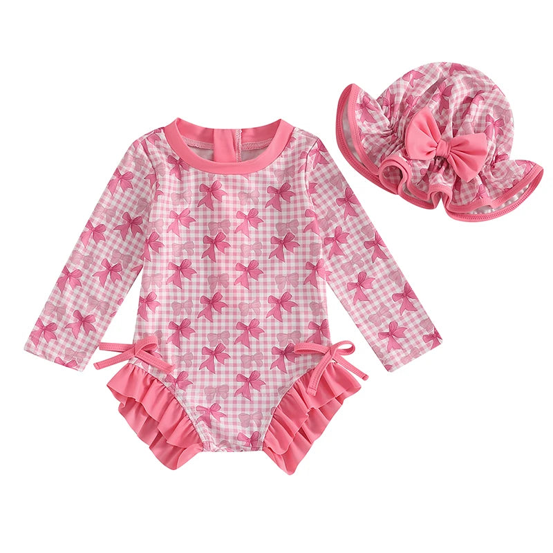 Floral Ruffle Baby Swimsuit - Kindle Kids ABC - view 15