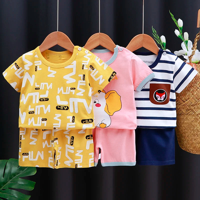 Kids Cotton T-Shirt & Shorts Set – Unisex Summer Outfit | 6M–4Y - photo 6