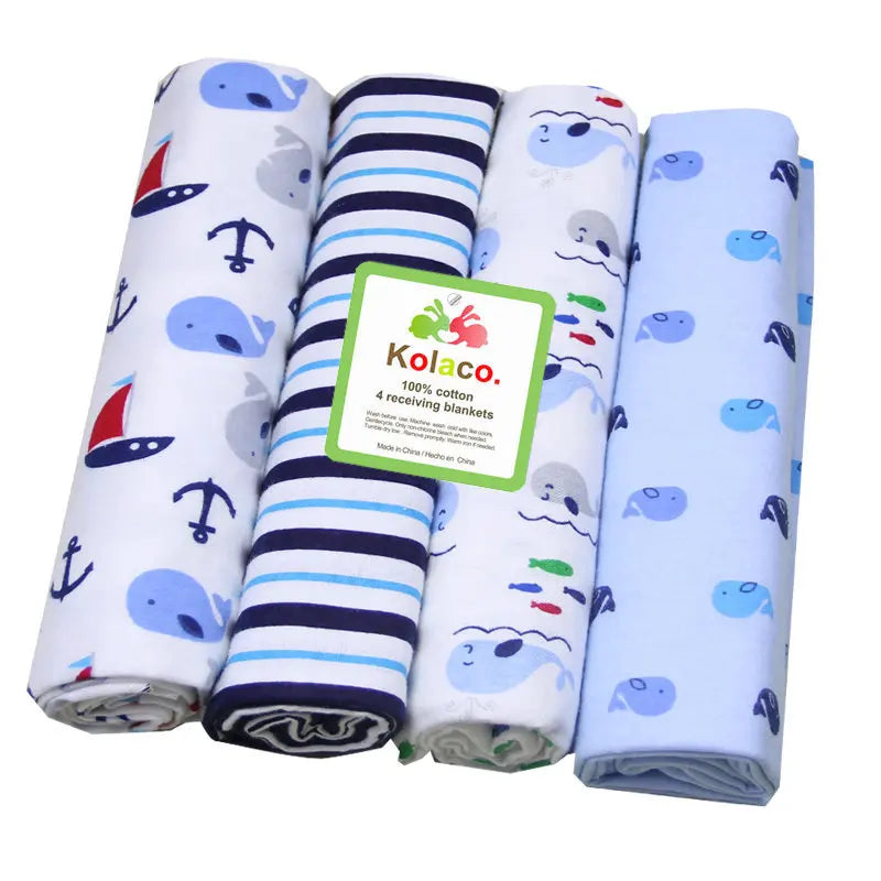 Cotton Muslin & Flannel Baby Swaddle - Kindle Kids ABC - view 2