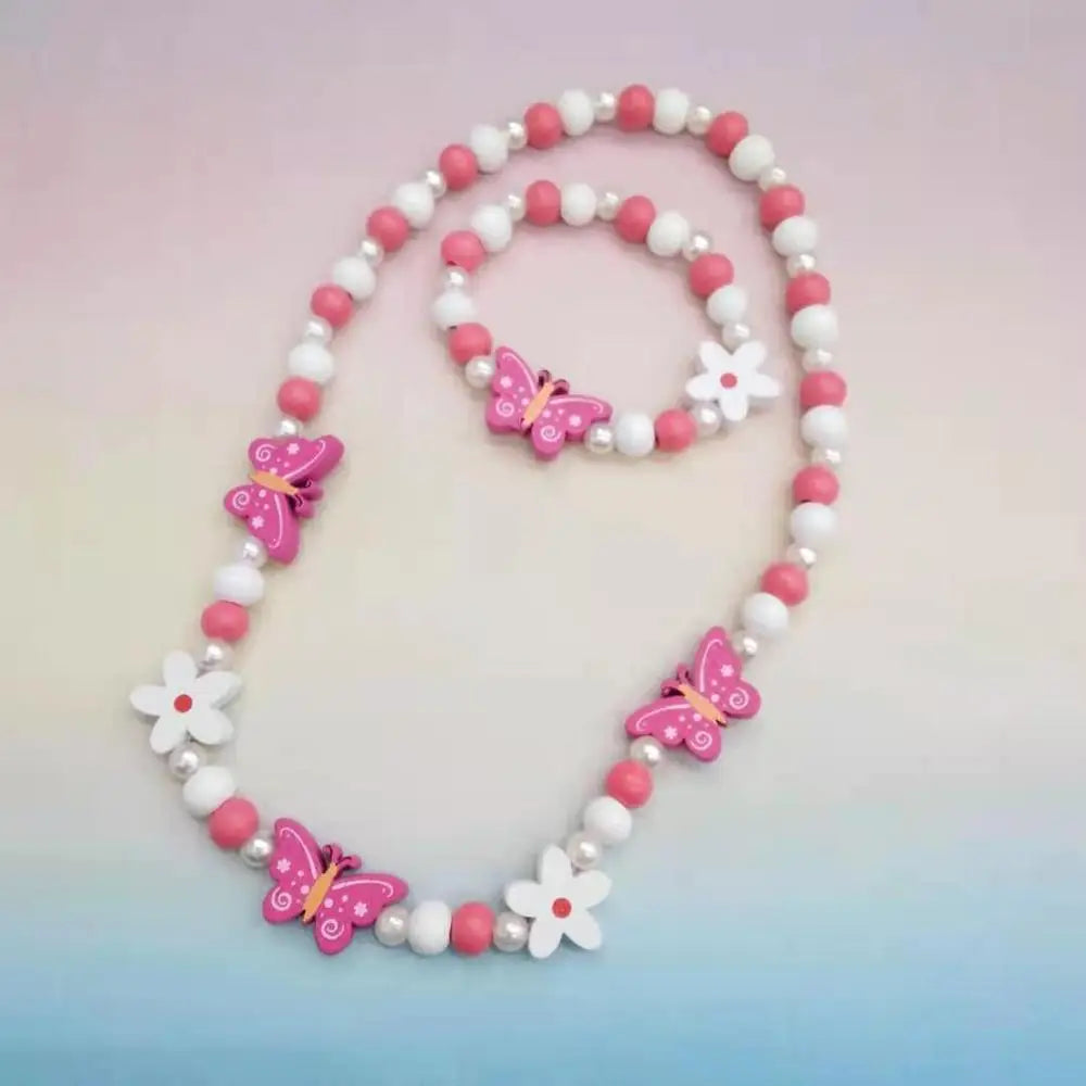 Kids Cartoon Animal Necklace Bracelet Set 25 Styles 5-10Y - photo 20