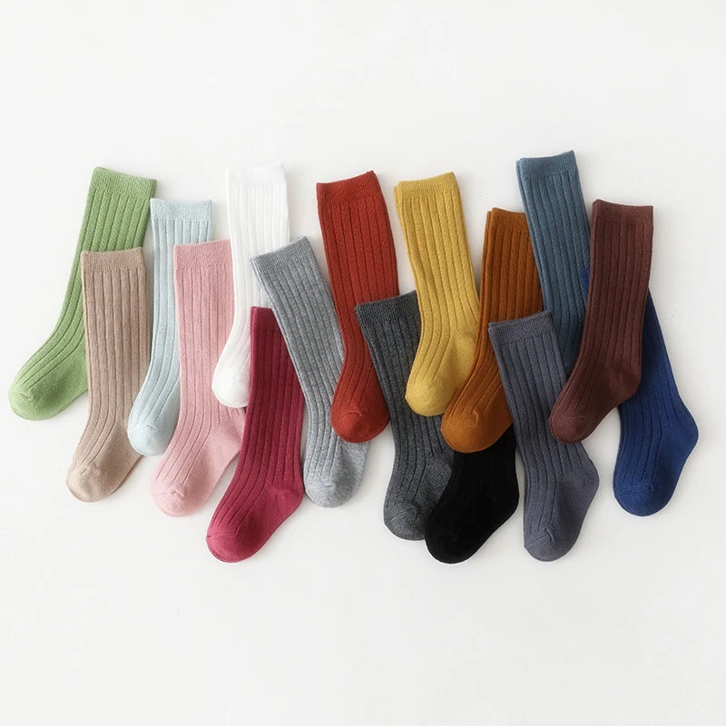 Cotton Knee-High Baby Socks - Kindle Kids ABC