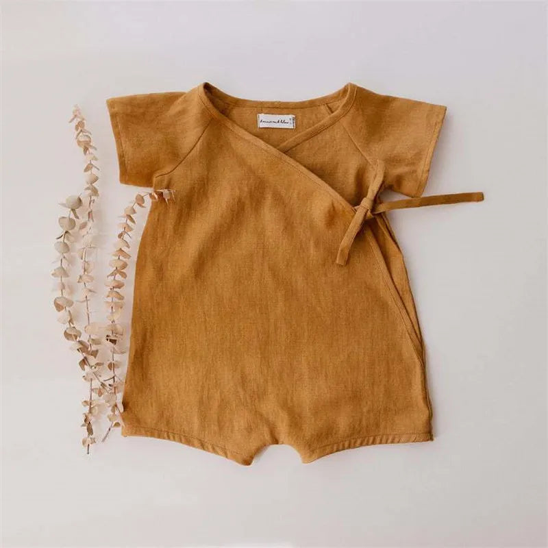 Linen Cotton Baby Romper - Kindle Kids ABC - view 5