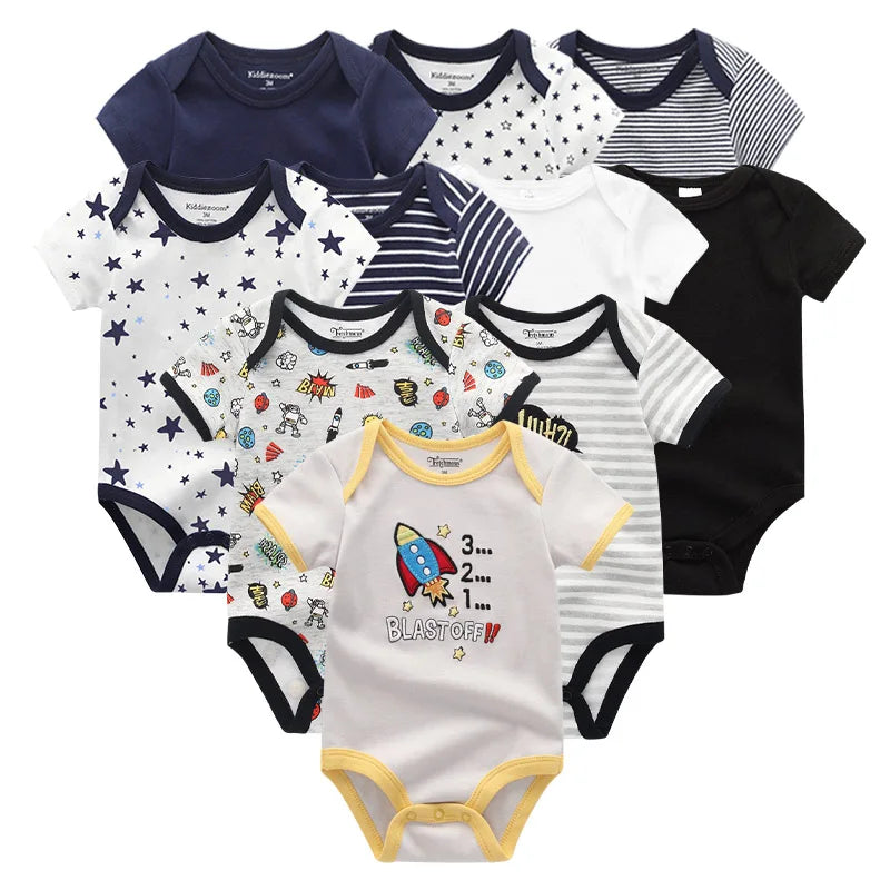 Baby 10-Pack Cotton Bodysuits - Kindle Kids ABC - view 9
