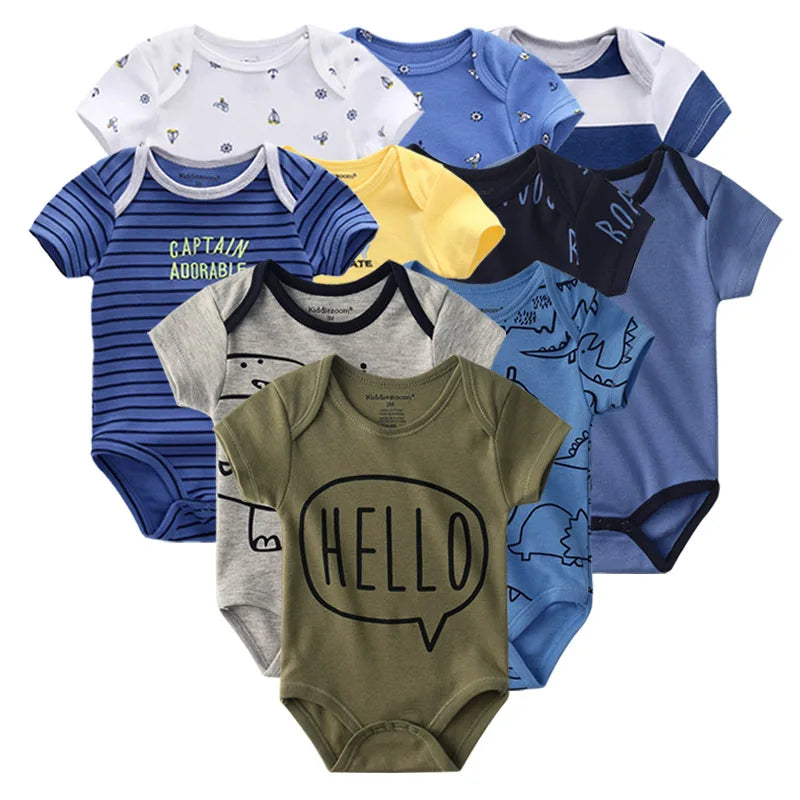 Baby 10-Pack Cotton Bodysuits - Kindle Kids ABC - view 22