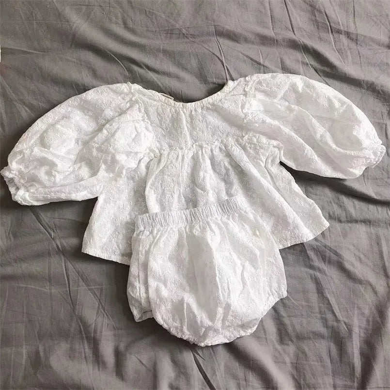 Vintage Lace Cotton Baby Set - Kindle Kids ABC - view 4