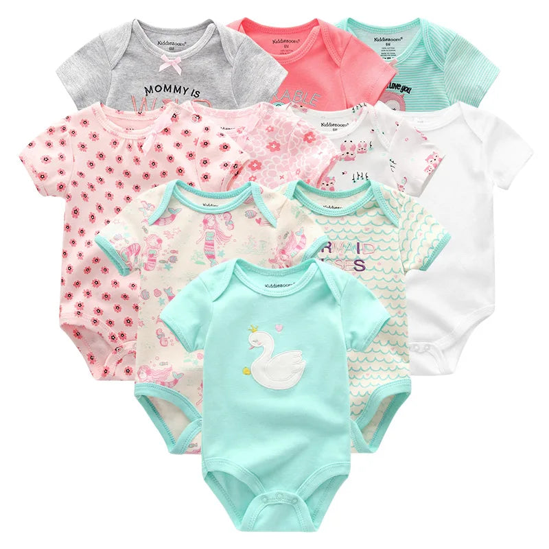 Baby 10-Pack Cotton Bodysuits - Kindle Kids ABC - view 13