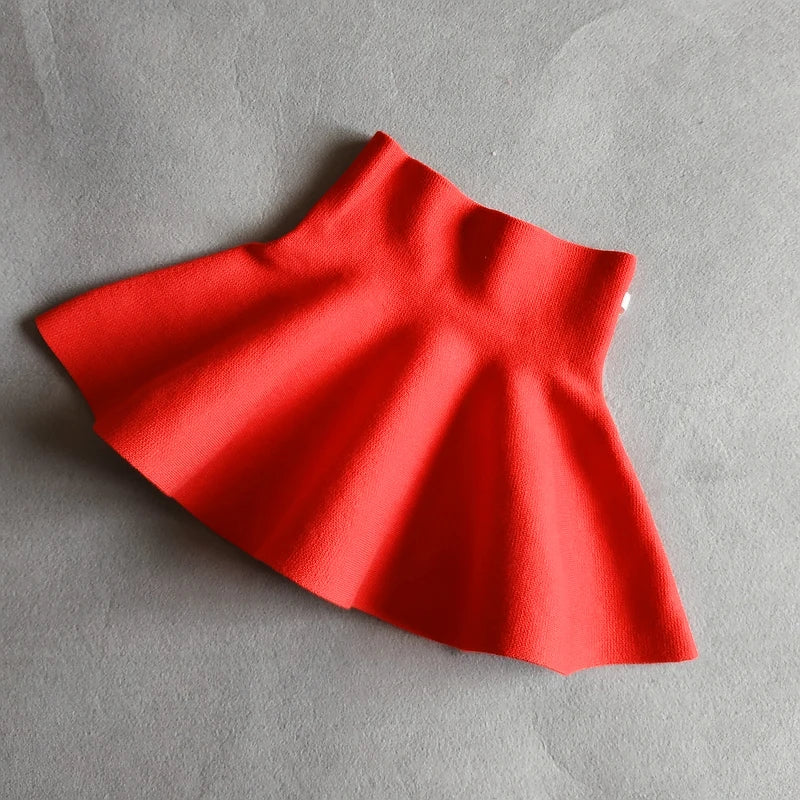 Baby Girl Knit Tutu Skirt — Pleated Mini Skirt | 2–10Y