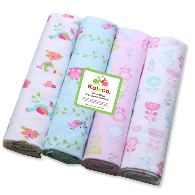 Cotton Muslin & Flannel Baby Swaddle - Kindle Kids ABC - view 5