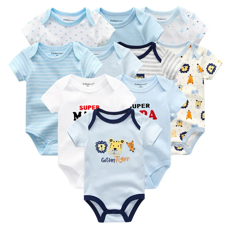 Baby 10-Pack Cotton Bodysuits - Kindle Kids ABC - view 10