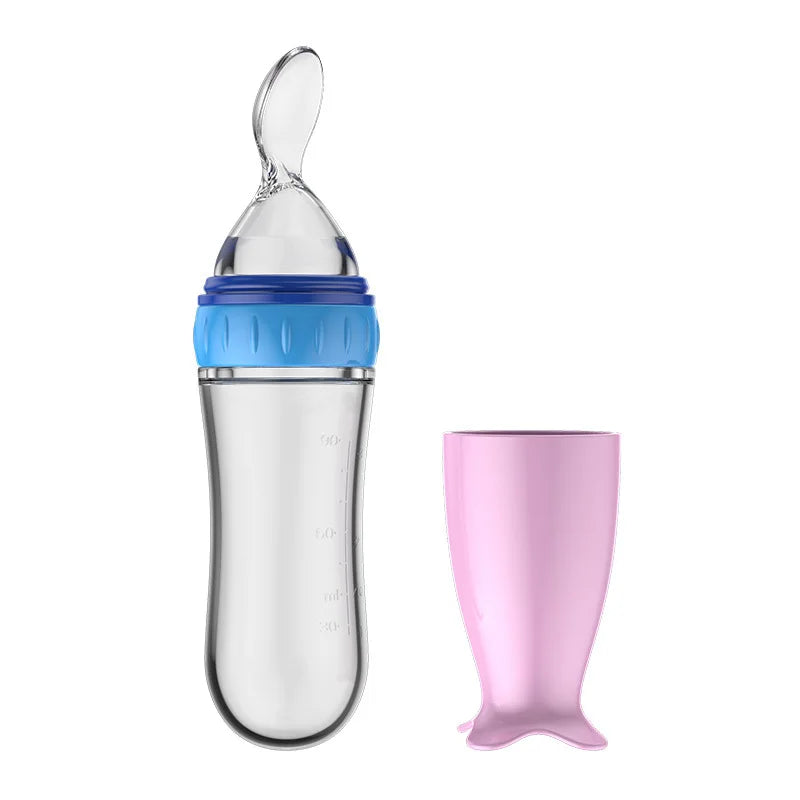 Baby Squeeze Spoon Bottle – Silicone Food Feeder | 4M+ - photo 12