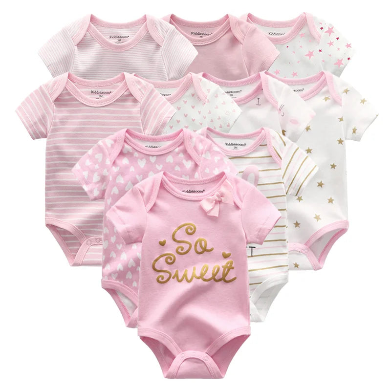 Baby 10-Pack Cotton Bodysuits - Kindle Kids ABC - view 7