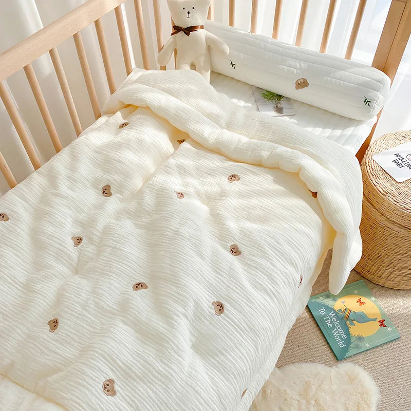 Bear & Bunny Cotton Baby Quilt - Kindle Kids ABC