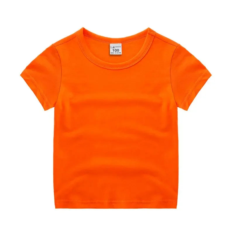 Kids Solid Cotton T-Shirt - photo 9