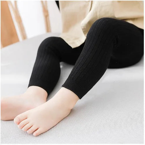 Toddler Girl Ribbed Cotton Sweater & Tights Set — Everyday | 1–7Y