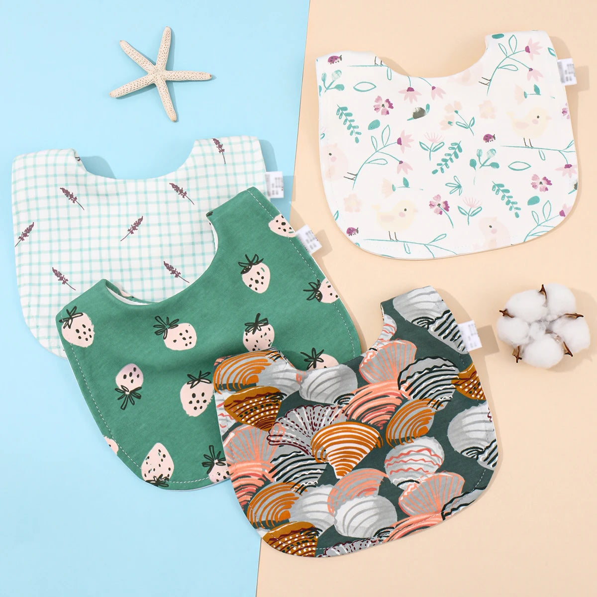 Cotton Adjustable Baby Bib - Kindle Kids ABC - view 22