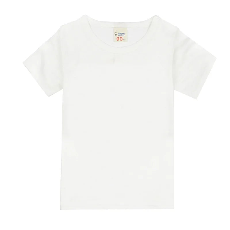 Kids cotton short-sleeve t-shirt, solid basic tee - Kindle Kids ABC - view 8
