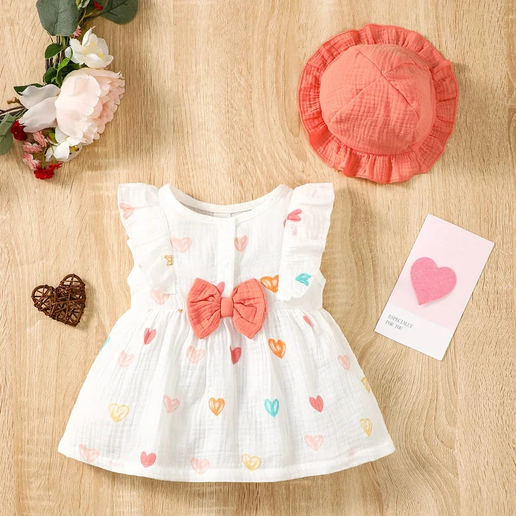 Cotton Baby Dress & Bonnet Set - Kindle Kids ABC - view 3