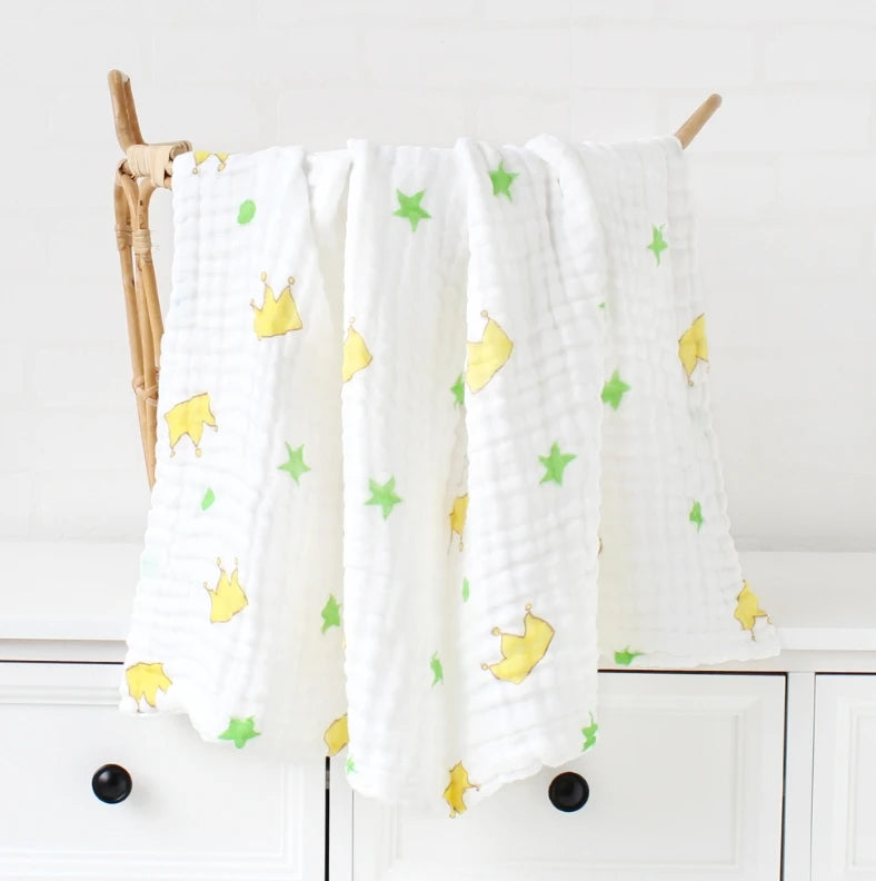 6-Layer Bamboo Cotton Baby Receiving Blanket - Kindle Kids ABC - view 12