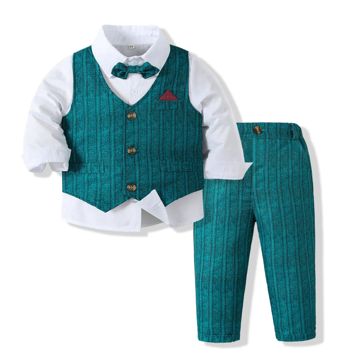 Boys' Ring Bearer Tuxedo Vest Set - Kindle Kids ABC - view 7