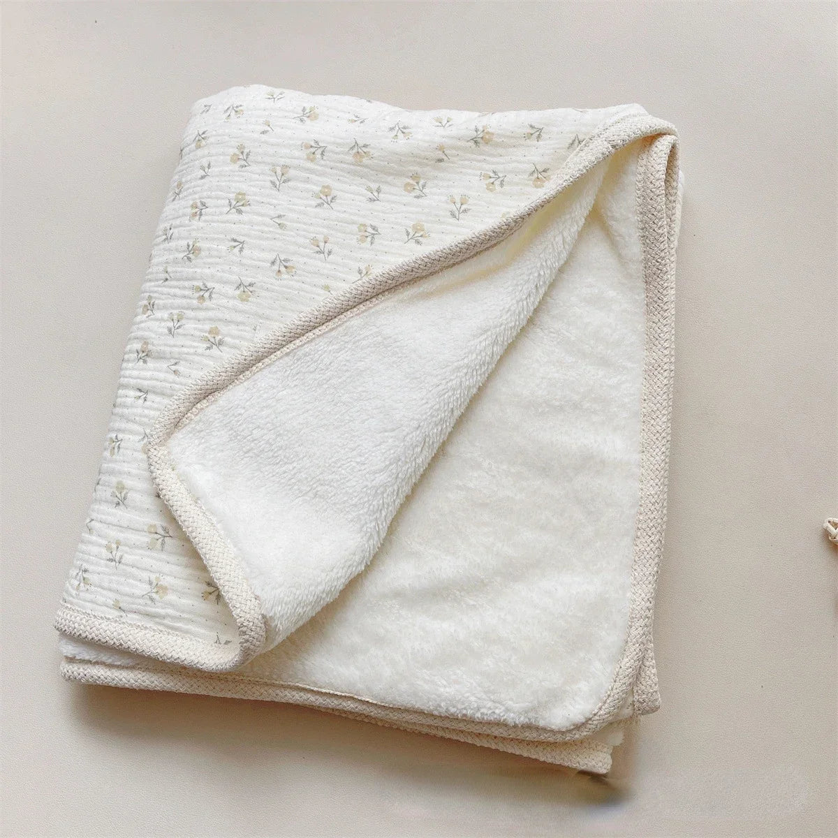 Fleece-Lined Cotton Muslin Baby Blanket - Kindle Kids ABC - view 6