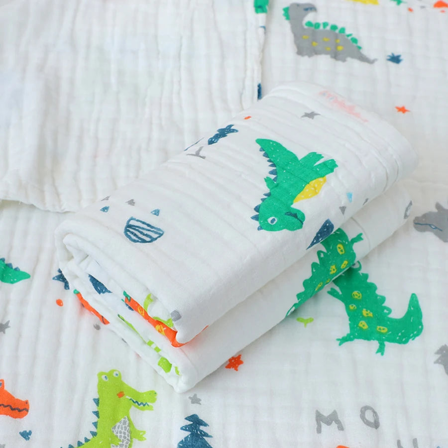 4-Layer Cotton Gauze Baby Washcloth Towel Set - Kindle Kids ABC - view 7