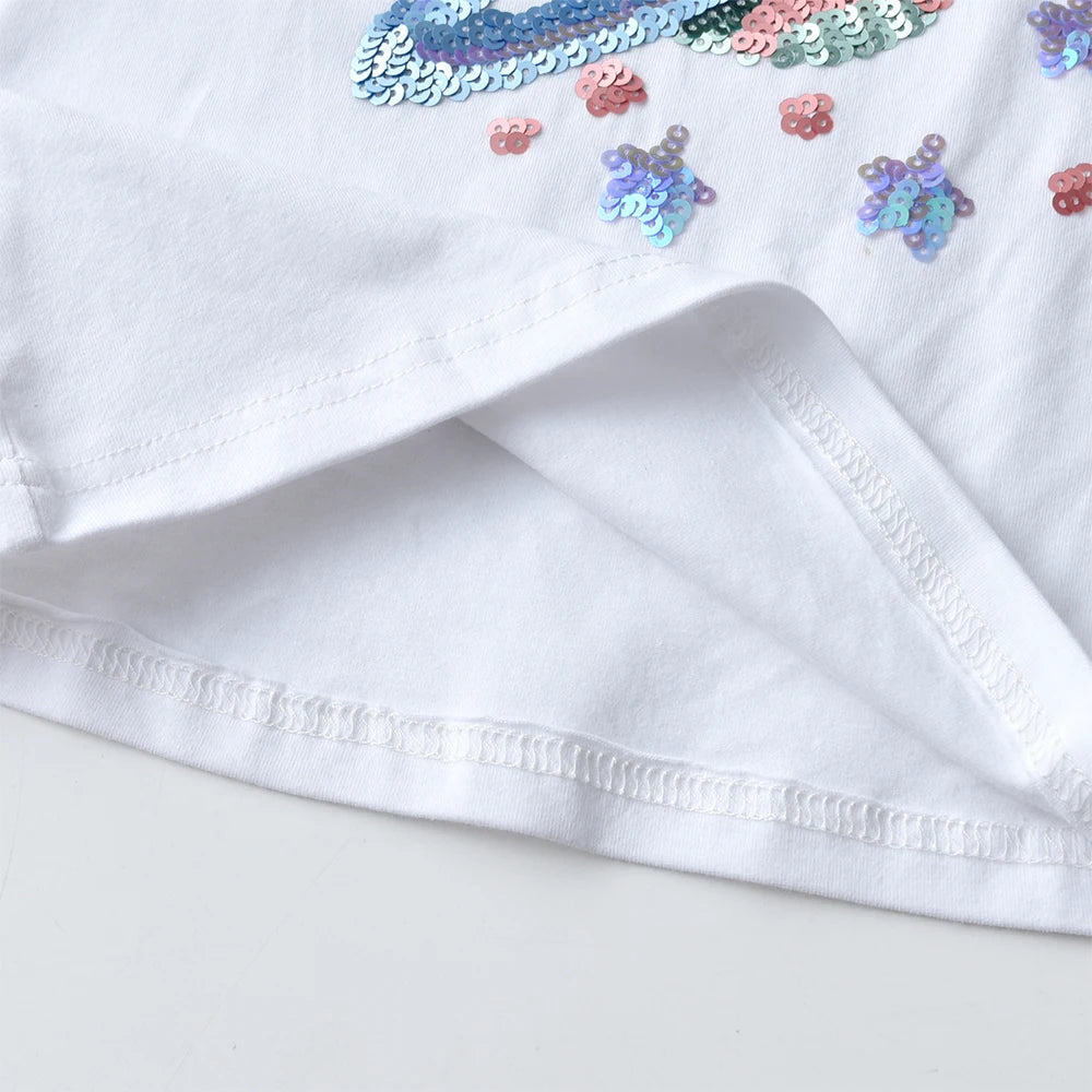 Girls Planet Sequins Cotton T-Shirt - photo 2