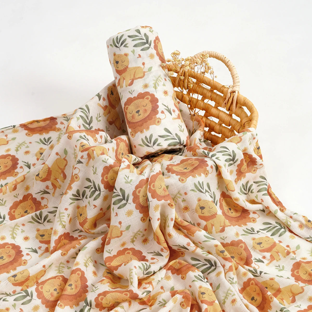 Premium Bamboo Cotton Muslin Baby Swaddle Blanket - Kindle Kids ABC - view 3