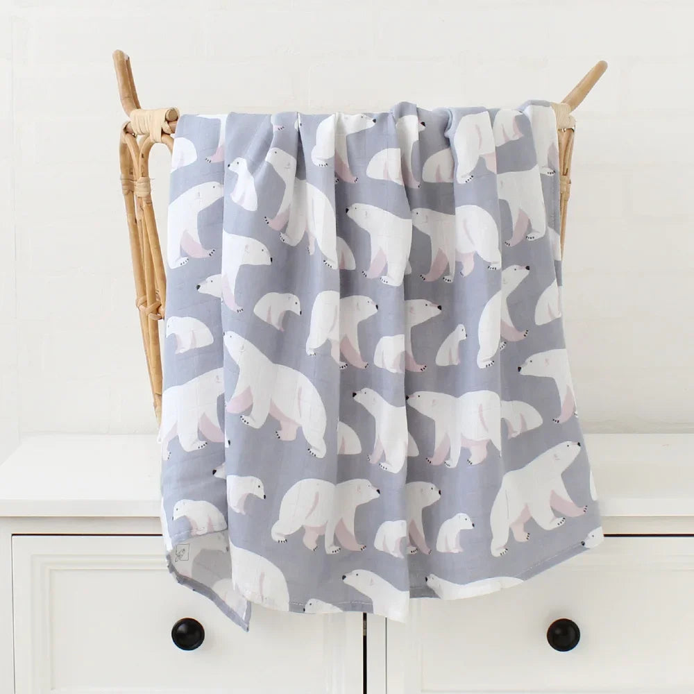 Bamboo Cotton Muslin Swaddle Blanket - Kindle Kids ABC - view 24