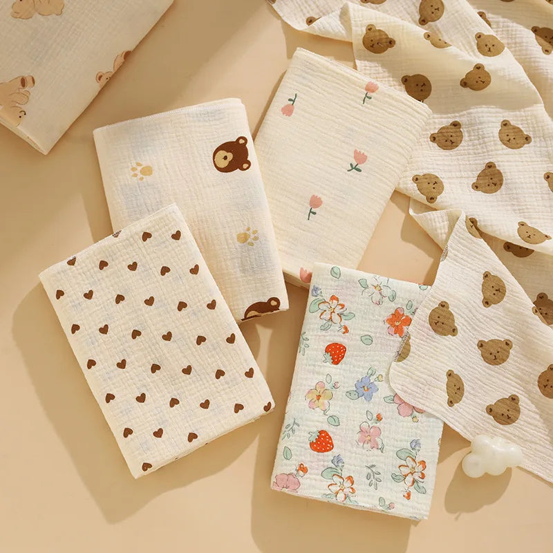 Cotton Muslin Baby Swaddle & Bath Towel - Kindle Kids ABC - view 3