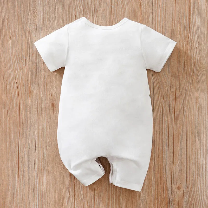 Cartoon Animal Print Cotton Baby Romper - Kindle Kids ABC - view 2