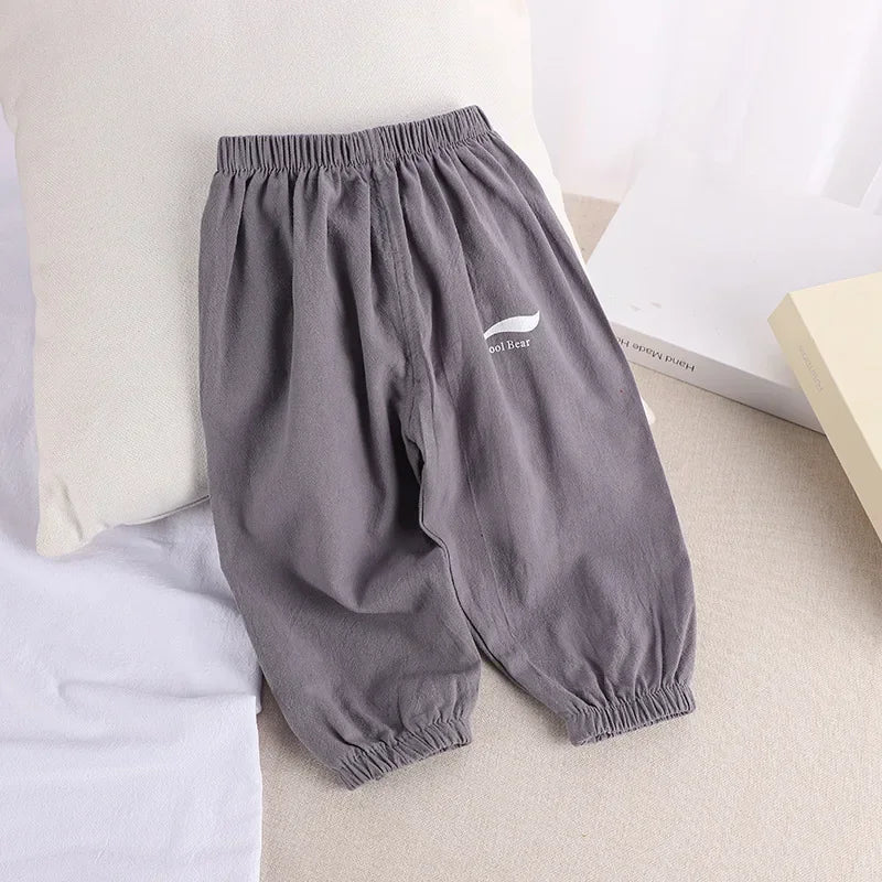 Baby Cotton & Linen Pants — Lightweight Summer Trousers | 6–12M
