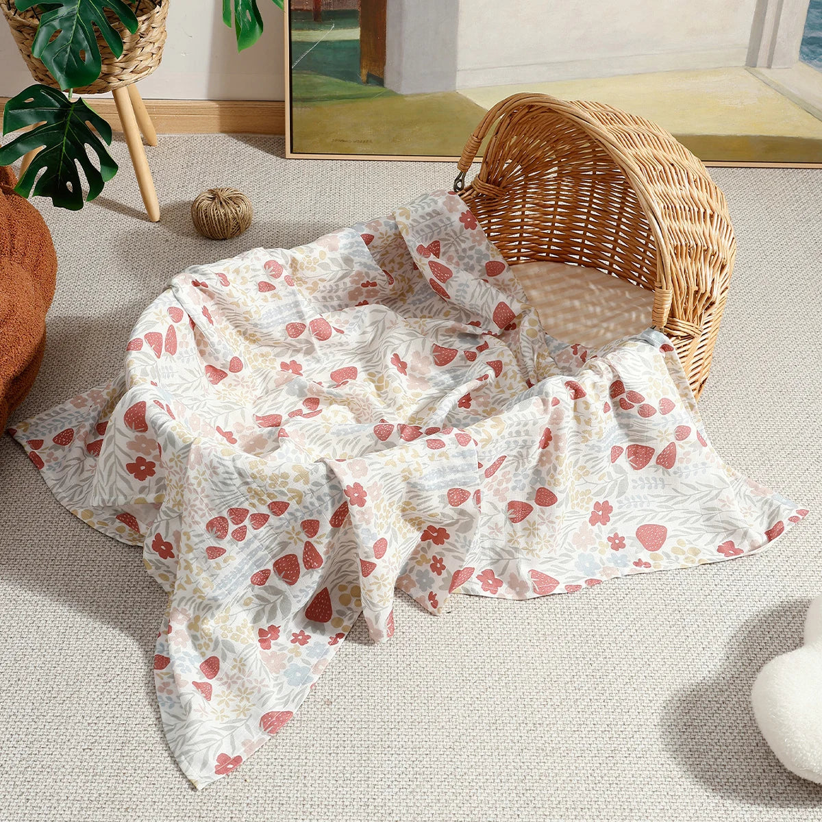 Bamboo Cotton Muslin Baby Swaddle Blanket - Kindle Kids ABC - view 11