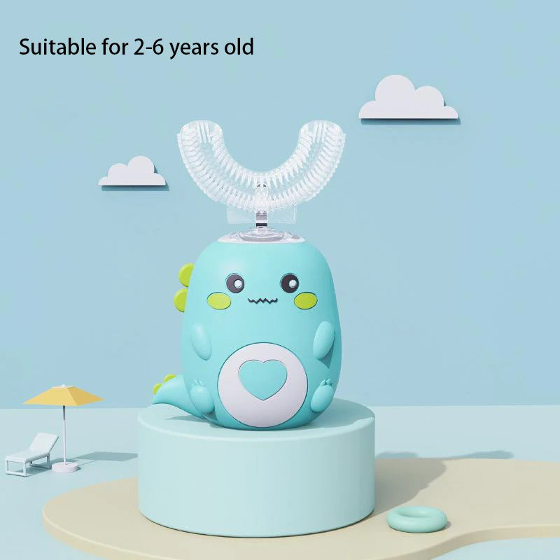 Kids sonic electric U-shape toothbrush 360 degree cleaning ages 2-12Y