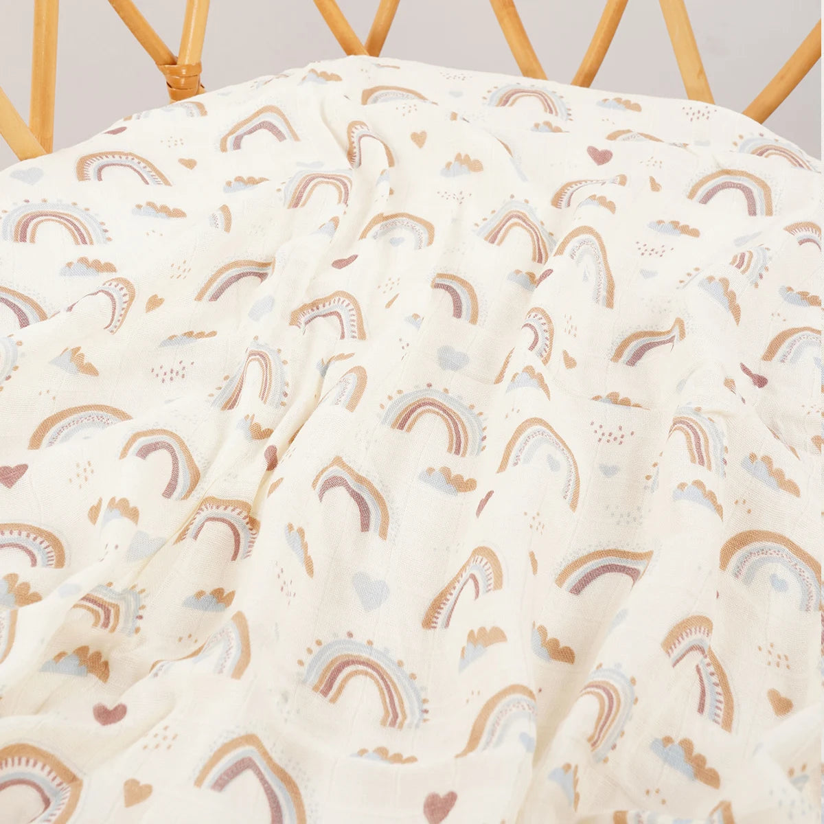 Bamboo Cotton Muslin Baby Swaddle Blanket - Kindle Kids ABC - view 9