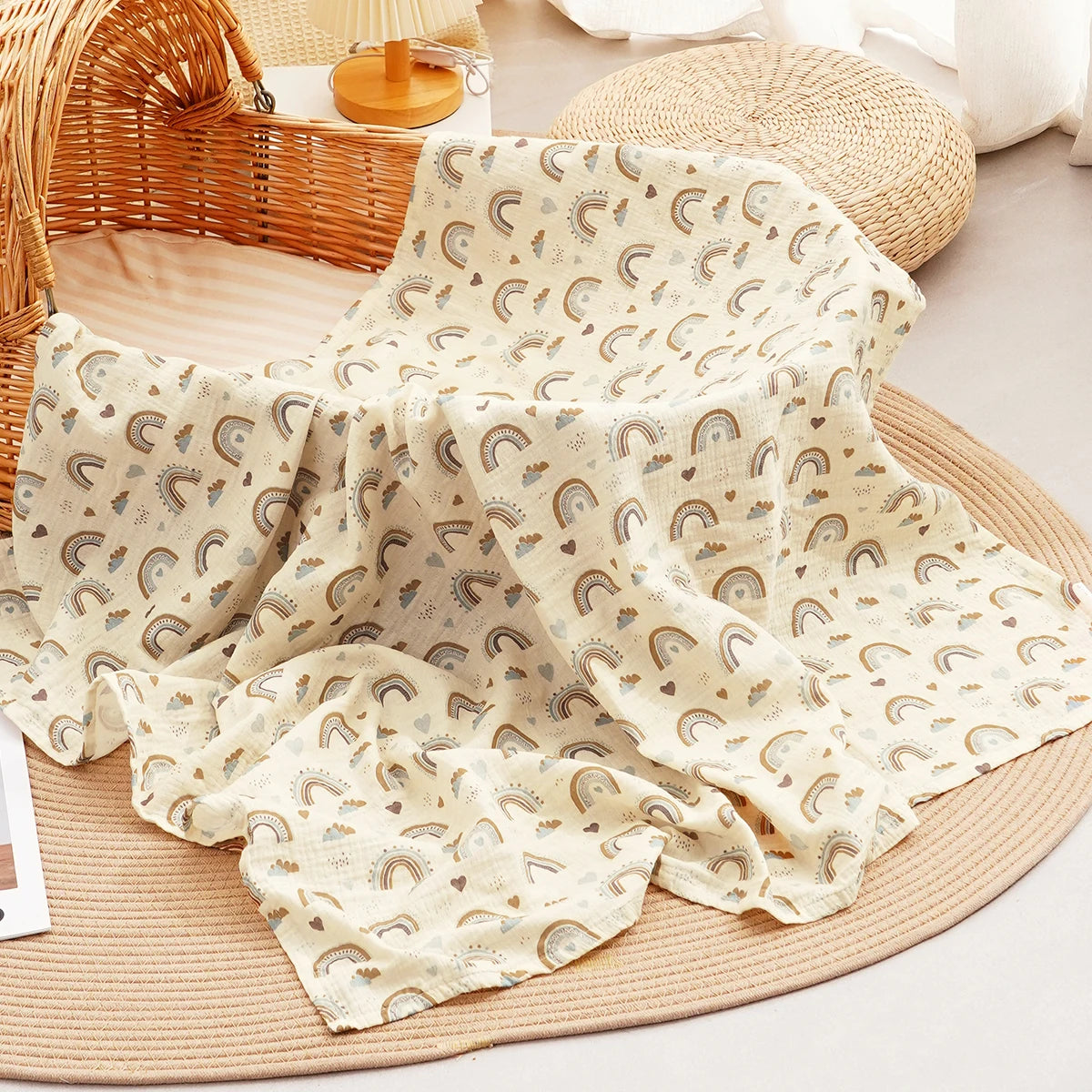 100% Cotton Muslin Baby Swaddle Wrap - Kindle Kids ABC - view 15