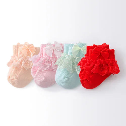 Cotton Frilly Newborn Baby Socks - Kindle Kids ABC - view 19