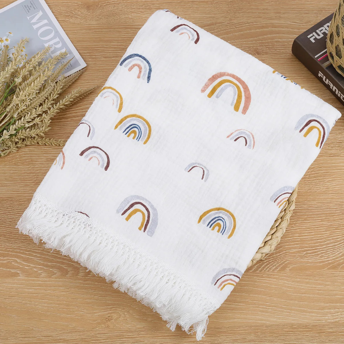 Cotton Muslin Baby Swaddle Blanket - Kindle Kids ABC - view 5