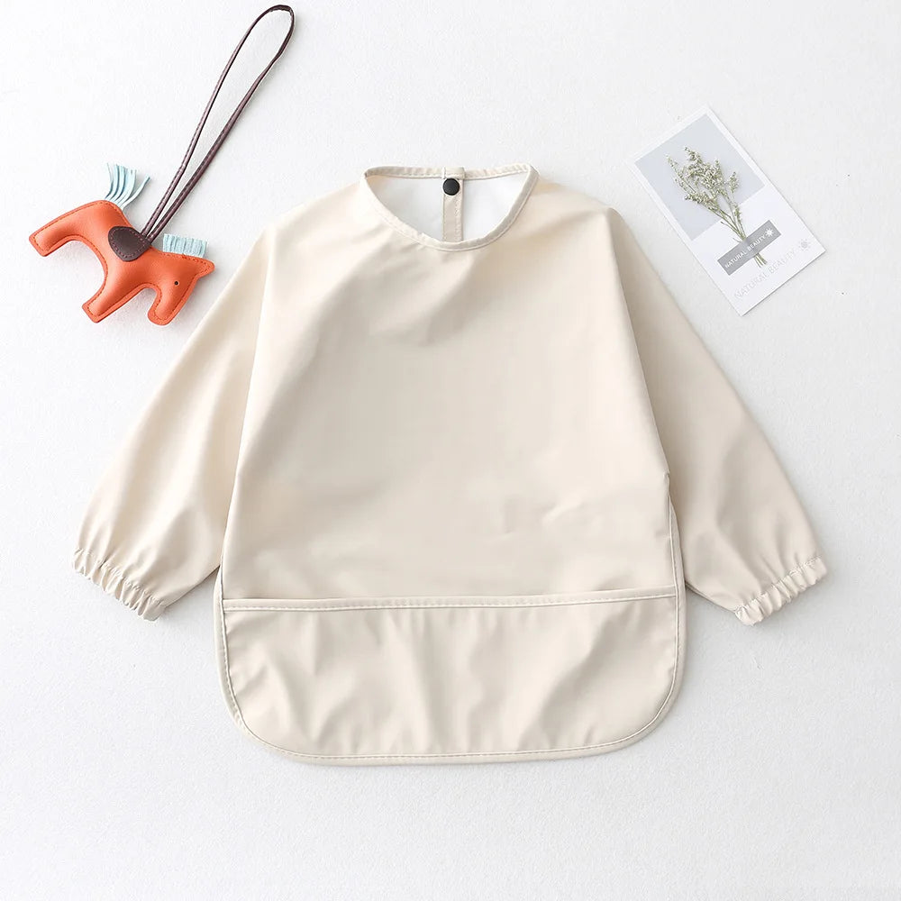 Cotton Long-Sleeve Baby Feeding Bib Smock - Kindle Kids ABC - view 7