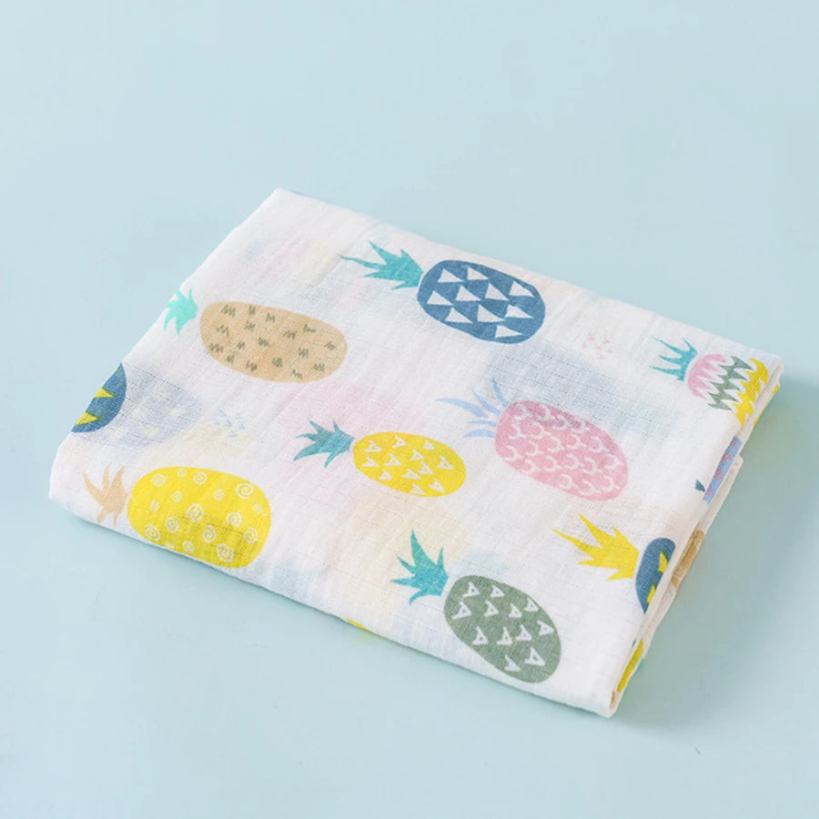 2-Layer Cotton Muslin Baby Swaddle Blanket - Kindle Kids ABC - view 14