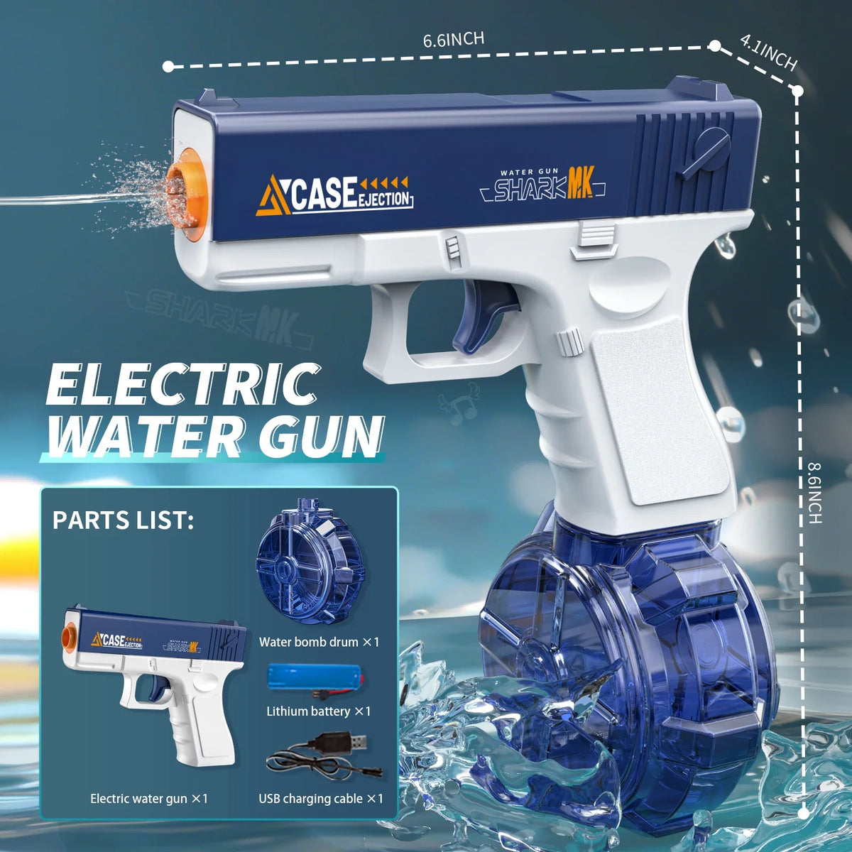 Kids Electric Water Gun - Automatic Rapid-Fire Water Blaster - photo 17