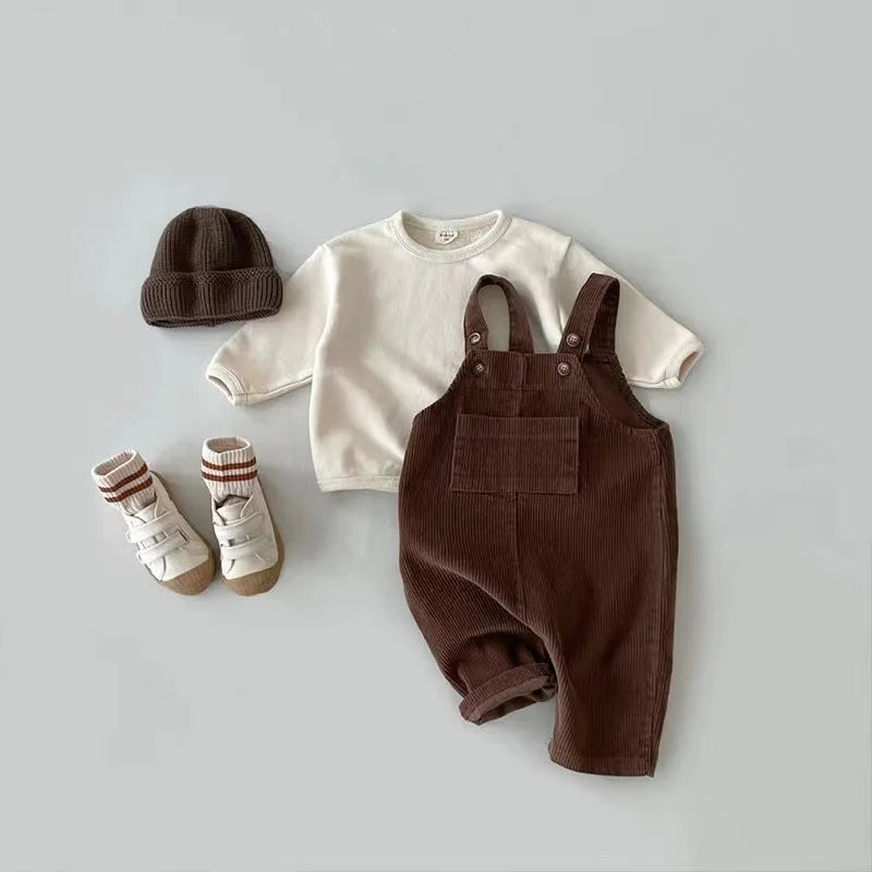 Corduroy Cotton Baby Overalls - Kindle Kids ABC - view 2