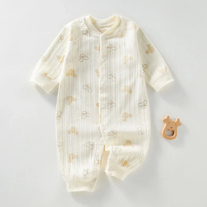 Heart Print Cotton Baby Romper - Kindle Kids ABC - view 8