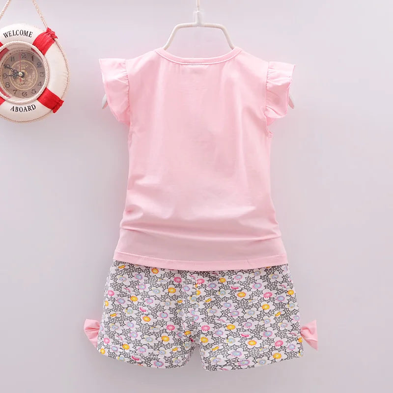 Girls' Lollipop T-Shirt & Shorts Set - Kindle Kids ABC