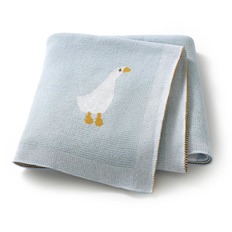 Dual-Use Knitted Cotton Baby Blanket - Kindle Kids ABC - view 11