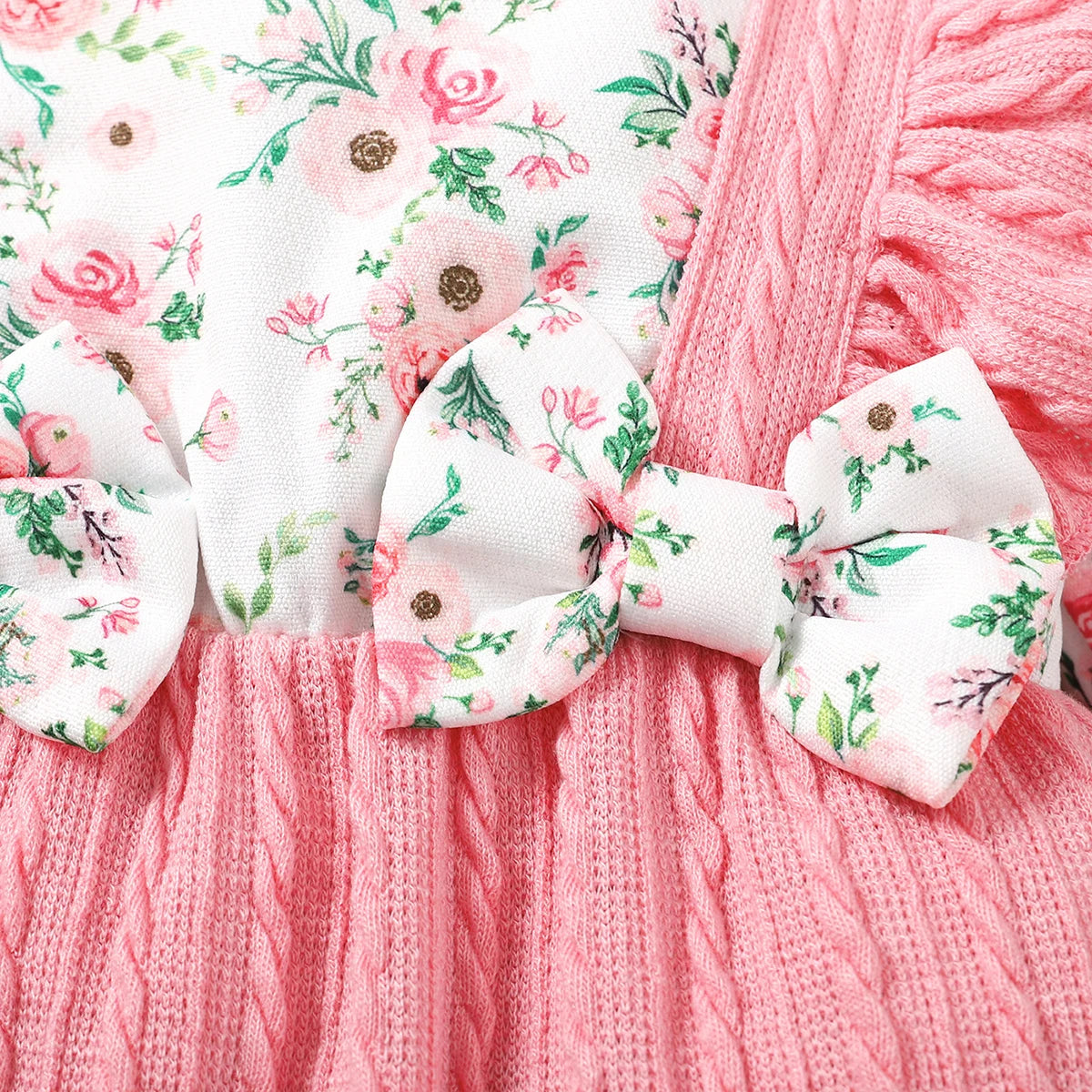 Floral Cotton Baby Romper - Kindle Kids ABC - view 3