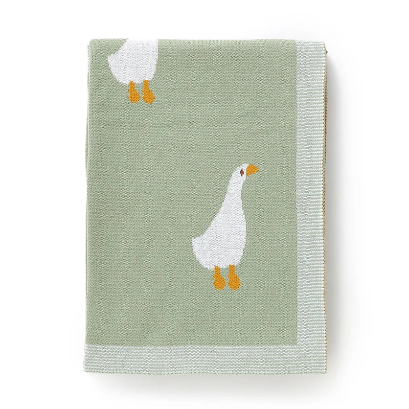 Dual-Use Knitted Cotton Baby Blanket - Kindle Kids ABC - view 3
