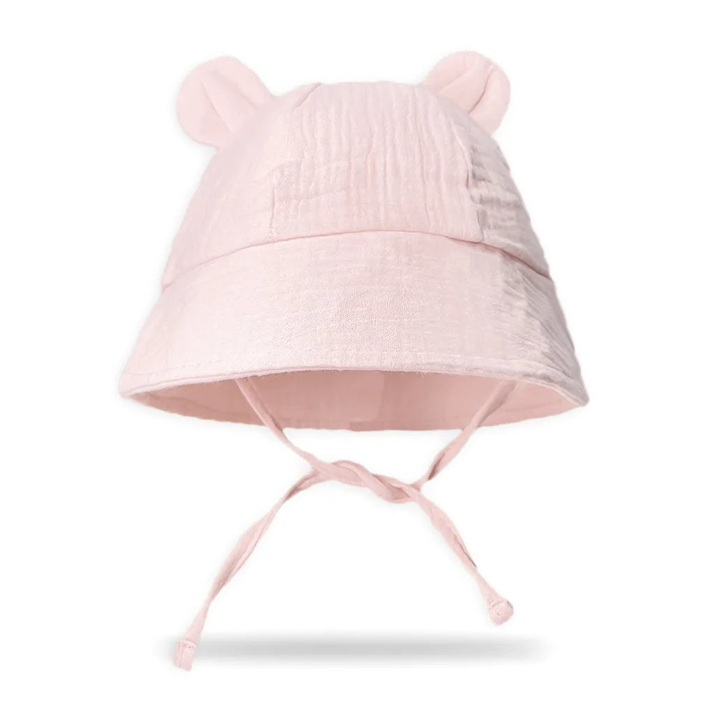 Baby Bucket Sun Hat - Rabbit-Ear Cotton Fisherman Hat - photo 11