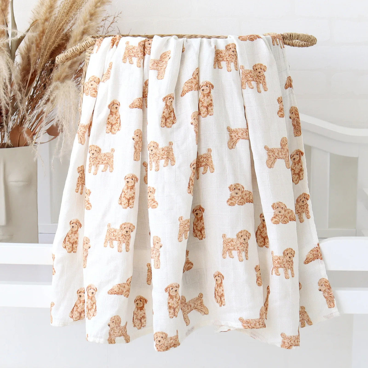 Soft Bamboo Cotton Muslin Baby Blanket - Kindle Kids ABC - view 13